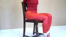 1069 Sandy in Red Ballet Slippers Chair tied