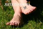 Moraly barefoot outdoor