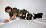 Military-Girl - Bound and gagged - Part Two