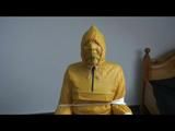 Jill tied and gagged on a chair wearing a yellow rainsuit and coveres with an yellow raincoat with two hoods (Video)