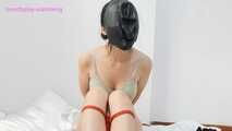 Xiaomeng under Swim Cap and Hogtied