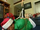 Hogtied elf