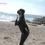 Xiaomeng Latex Breathplay at the Beach