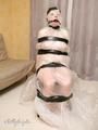 [From archive] Stella - wrapped and taped to the chair 03