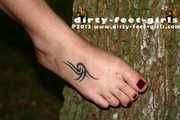 Moraly barefoot outdoor