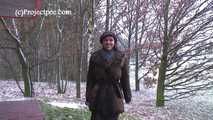 030060 Salma Takes A Pee In Snowy Germany