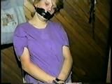 22 Yr OLD LISA IS TAPED UP IN A CLOSET & ELECTRICAL WRAP TAPE GAGGED (D38-5)