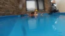 underwater in the pool