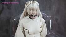 Xiaomeng White Latex Nun in CO2 Hell