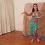 Harem Beauty Dances in Emerald Green Costume - Alexis Taylor