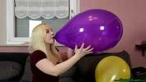 blowing up prestretched purple TT14 and sit2pop it