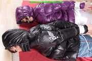 Get 200 pics with Dani bound and gagged in shiny nylon Downwear from 2008.
