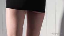 Black transparent mini skirt