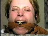 24 Yr OLD FRENCH GIRL CLEAVE GAGGED, HOG-TIED & TOE TIED ON BED (D30-7)