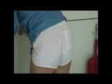 Get 2 Archive Videos with Kathi enjoying her shiny Nylon Shorts