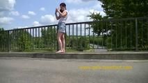 Barefoot on the bridge