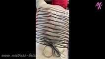 The needle harp #needleplay #decorativecorset #needling on the back