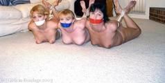 Trio Hogtied