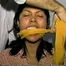 18 Yr OLD AMERICAN INDIAN COLLEGE STUDENT IS MOUTH STUFFED, BAREFOOT, TOE TIED, CLEAVE GAGGED & TIED TO A CHAIR (D55-3)