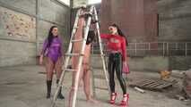 Ballbusting by 2 hot Mistresses