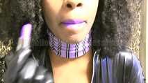 Latex Purple lips