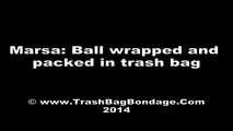 [From archive]  Marsa - Ball wrapped and packed in trash bag (video)