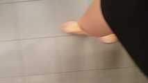 Barefoot at the store