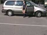 033019 Renee Takes A Standing Pee In The Supermarket Car Park