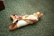 Frances Shabara Hogtie & Tape Gagged