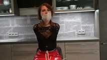 Miss Petra is bound and gagged after the shooting (not best quality because of LED flickering)