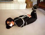 Confident Catburglar Hogtied - Tomiko