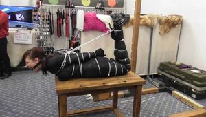 Supertight Ziptie Challenge for Katarina Blade in Public