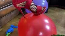 sexy high heels balloon popping