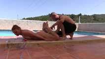 Bettine - Extreme Hogtie by the Pool