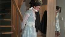 French Maid Amira get bound and gagged