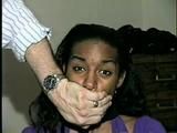 BLACK STUDENT IS WRIST GAGGED, CLEAVE GAGGED, HANDGAGGED & MOUTH STUFFED (D37-5)