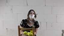 French maid Miss J wants to be bound gagged