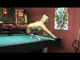 Playing Billiard nude