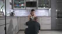 French Maid Amira get bound and gagged