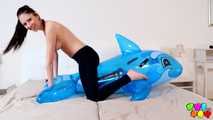 469 Rebecca Volpetti's hot ride on the dolphin!