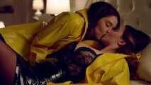 Clip: Yellow rainwear kisses