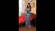 [From archive] Elsa - hogtaped in trash bag dress (video)