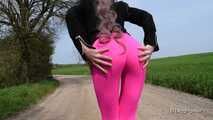 Walk In Pink Spandex-Leggings