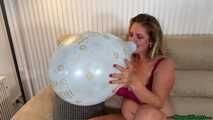 sexy Blow2Pop five 11inch balloons in bra