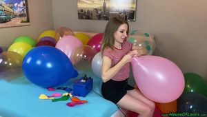 girlfriend pops your balloons while speaking in english