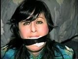 40 Yr OLD HAIRDRESSER WRAP TAPE GAGGED & BALL-TIED 8:48 (D21-9)
