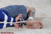 Ticklish hogtied