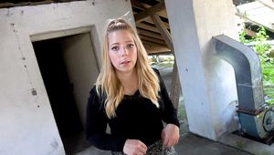 INNOCENT? GIRL FUCKED ALONE IN THE LOST PLACE BY 2 COCKS