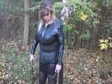 Mistress Aschi outdoor session in latex