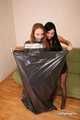 [From archive] Marvita & Chantelle - Marvita adds second layers of trashbag on Chantelle